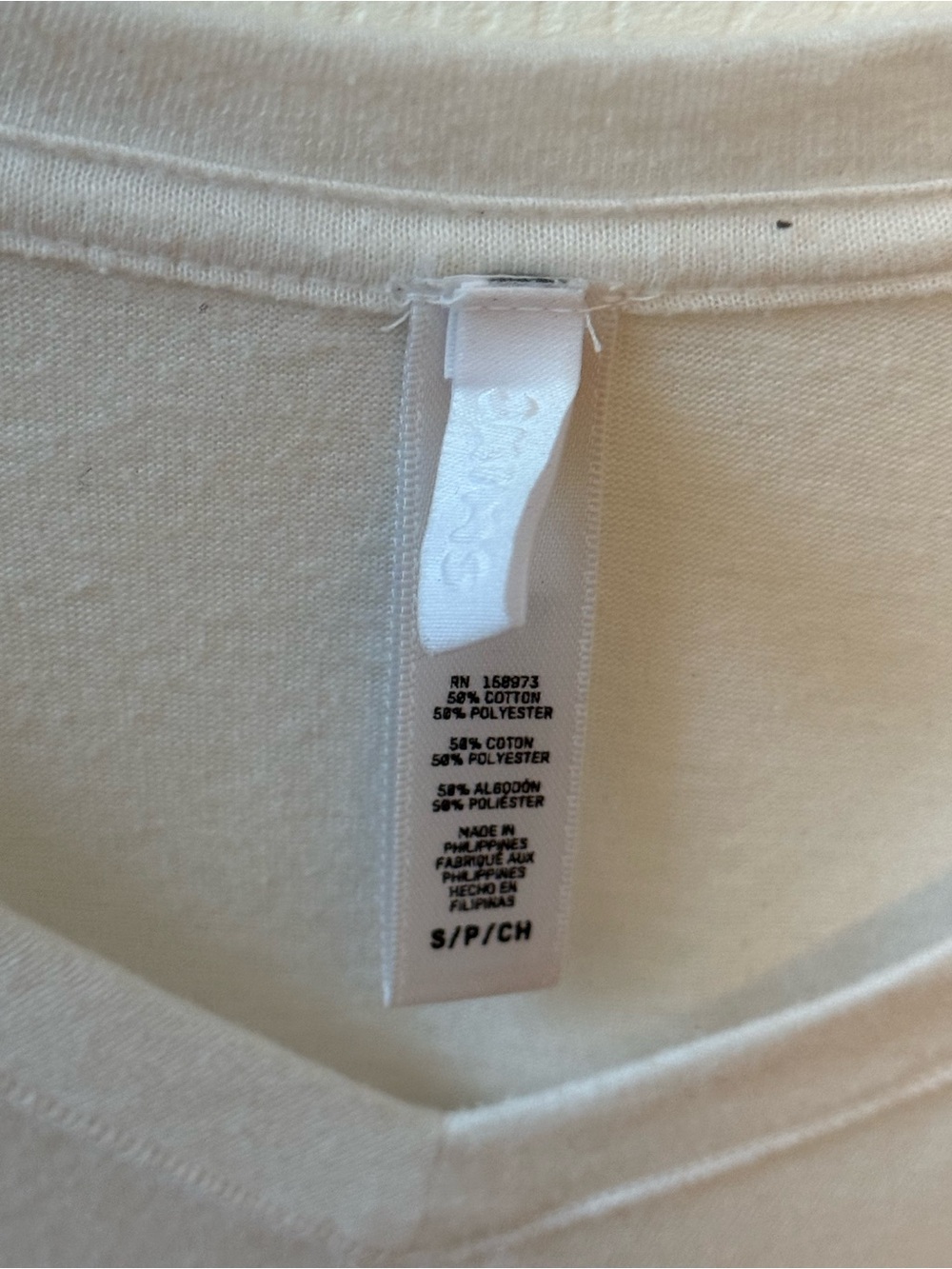 Skims Sheer Jersey V-neck T-shirt in White - Picture 4 of 4